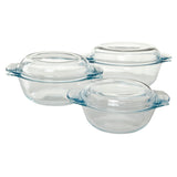 Pyrex 3 Piece Essentials Glass Bowl set General Household ASDA   
