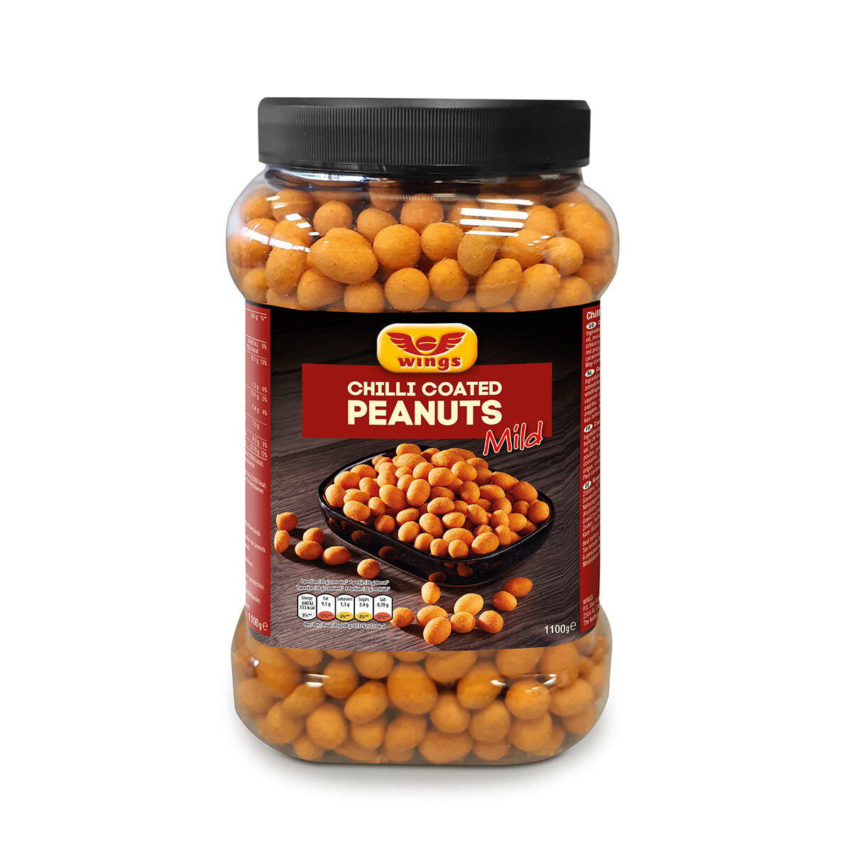 Wings Chilli Coated Peanuts, 1.1kg - McGrocer