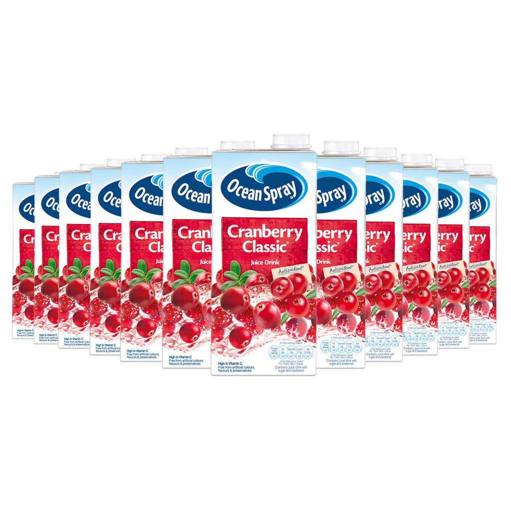 Oceanspray Cranberry Juice, 12 x 1L