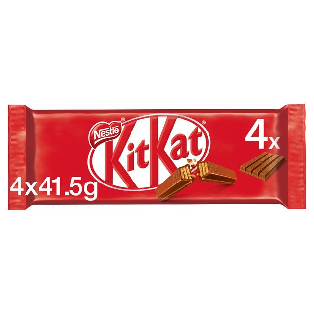 KitKat 4 Finger Milk Chocolate Bar Food Cupboard M&S Default Title  