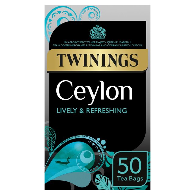 Twinings Ceylon Tea, 50 Tea Bags Food Cupboard M&S Default Title  