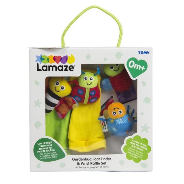 Lamaze Gardenbug Wrist Rattle & Footfinder Set, 0mths+ Toys & Kid's Zone M&S   