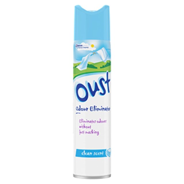 Oust Odour Eliminator Aerosol Clean Scent Air Freshener