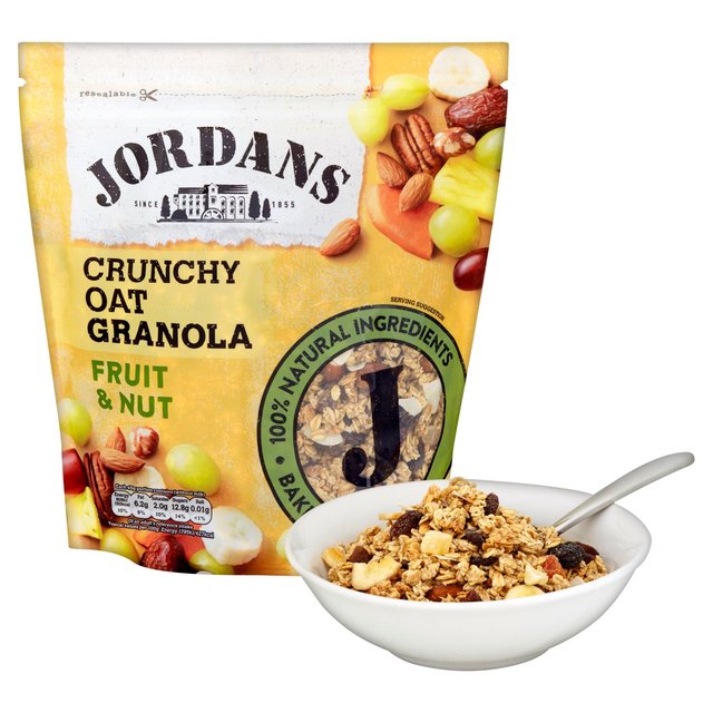 Jordans Crunchy Oat Granola Fruit & Nut Food Cupboard M&S   