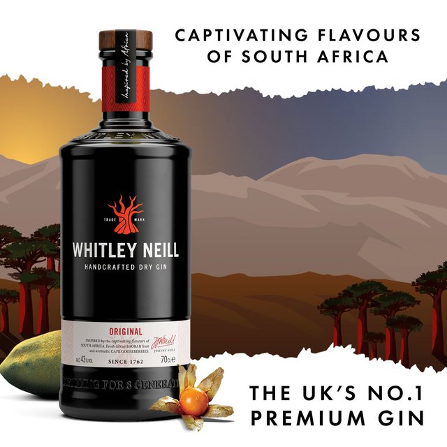 Whitley Neill Dry Gin Liqueurs and Spirits M&S   