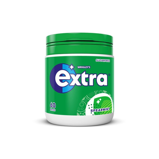 Wrigley's Extra Spearmint Chewing Gum Sugar Free Bottle