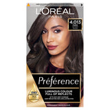 L'Oreal Preference Infinia 4.01 Paris Natural Dark Brown Hair Dye Hair Colourants & Dyes ASDA   