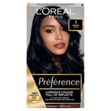 L'Oreal Preference 1 Napoli Black Permanent Hair Dye Hair Colourants & Dyes ASDA   