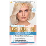 L'Oreal Excellence 03 Ultra-Light Ash Blonde Permanent Hair Dye Hair Colourants & Dyes ASDA   