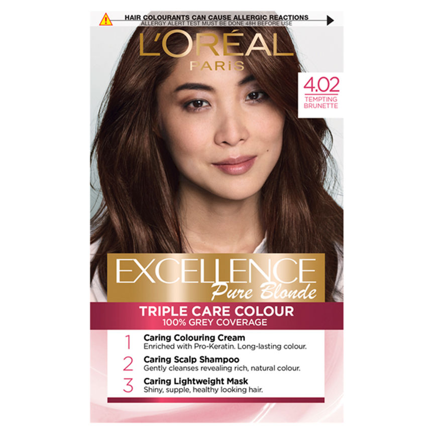 L'Oreal Excellence 4.02 Tempting Brunette Brown Permanent Hair Dye