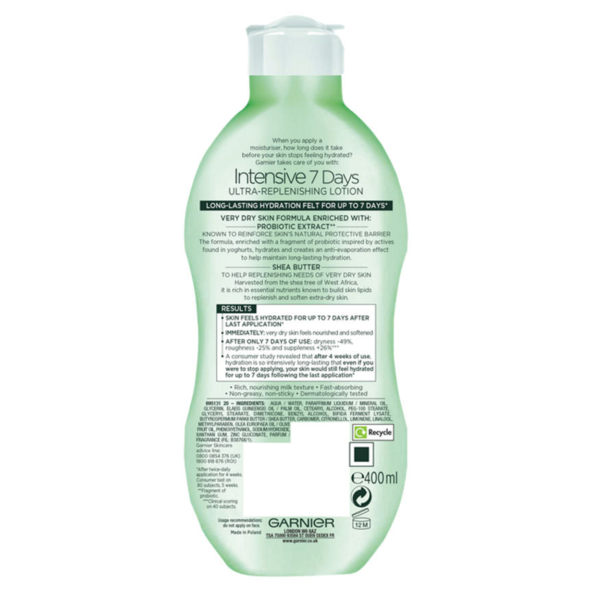 Garnier Intensive 7 Days Shea Butter Body Lotion Dry Skin