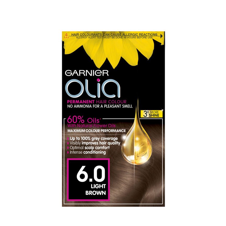 Garnier Olia 6.0 Light Brown Permanent Hair Dye