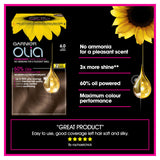 Garnier Olia 6.0 Light Brown Permanent Hair Dye GOODS ASDA   