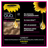 Garnier Olia 7.13 Dark Beige Blonde Permanent Hair Dye GOODS ASDA   