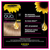 Garnier Olia 9.0 Light Blonde Permanent Hair Dye GOODS ASDA   