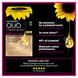 Garnier Olia 9.3 Golden Light Blonde Permanent Hair Dye GOODS ASDA   