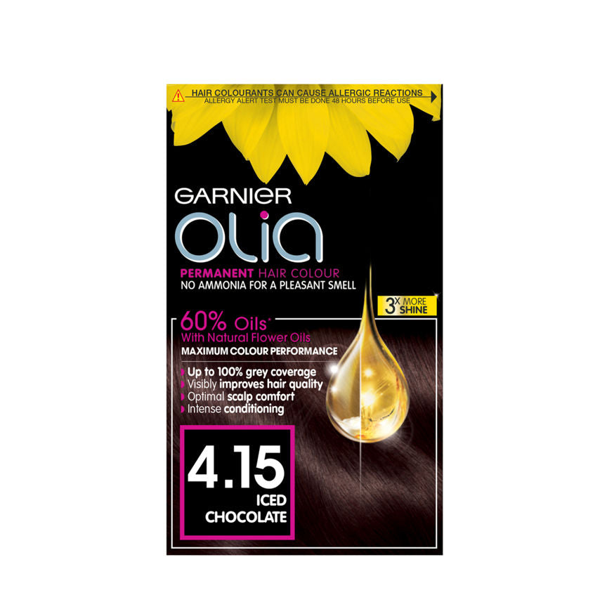 Garnier Olia 4.15 Iced Chocolate Brown Permanent Hair Dye