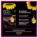 Garnier Olia 4.15 Iced Chocolate Brown Permanent Hair Dye GOODS ASDA   