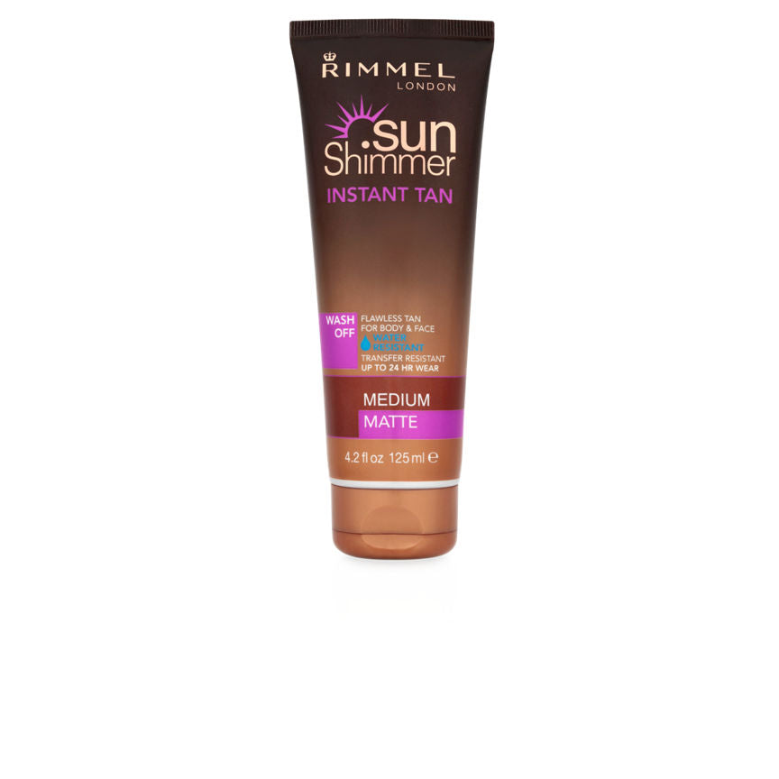 Rimmel London Sunshimmer Instant Tan Wash Off Medium Matte Suncare & Travel ASDA   