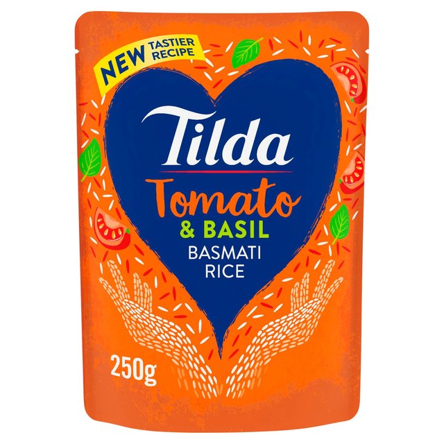 Tilda Microwave Tomato and Basil Basmati Rice Rice, Pasta & Noodles M&S Default Title  