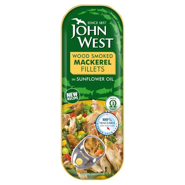 John West Wood Smoked Irish Mackerel Fillet SFO Food Cupboard M&S Default Title  