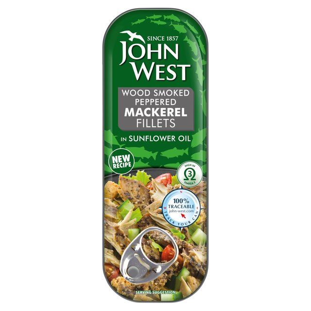 John West Wood Smoked Irish Mackerel Fillet Peppered in SFO GOODS M&S Default Title  