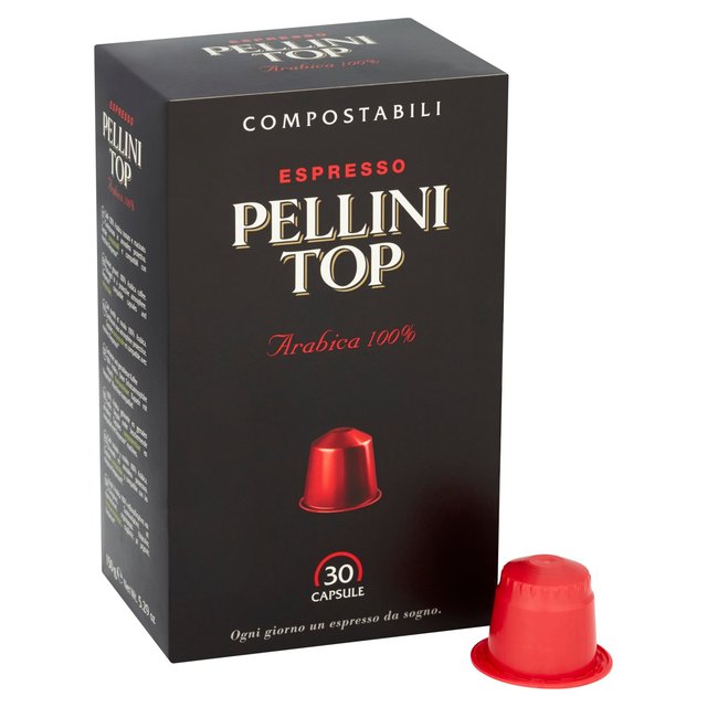 Pellini Top Arabica 100% Compostable Nespresso Compatible Coffee Capsules