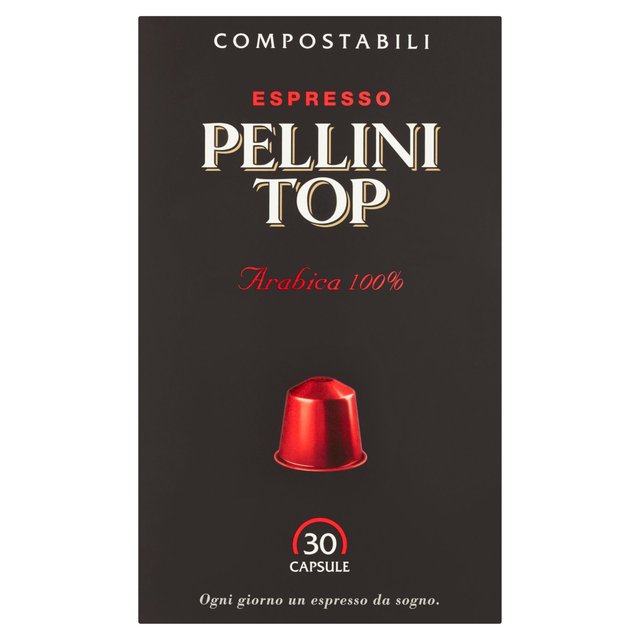 Pellini Top Arabica 100% Compostable Nespresso Compatible Coffee Capsules WORLD FOODS M&S   