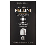 Pellini Luxury Supremo Compostable Nespresso Compatible Coffee Capsules WORLD FOODS M&S   