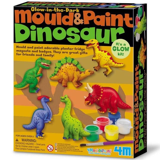 Glow in the Dark Mould & Paint Dinosaur, 5yrs+