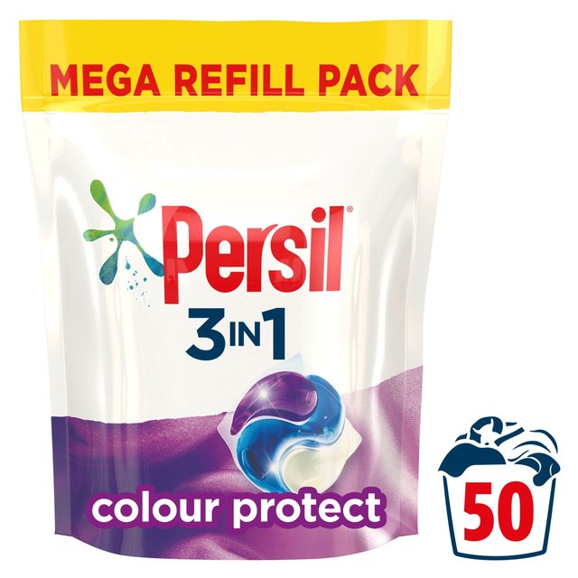 Persil 3 in 1 Laundry Washing Capsules Colour Protect 50 Wash Laundry M&S   