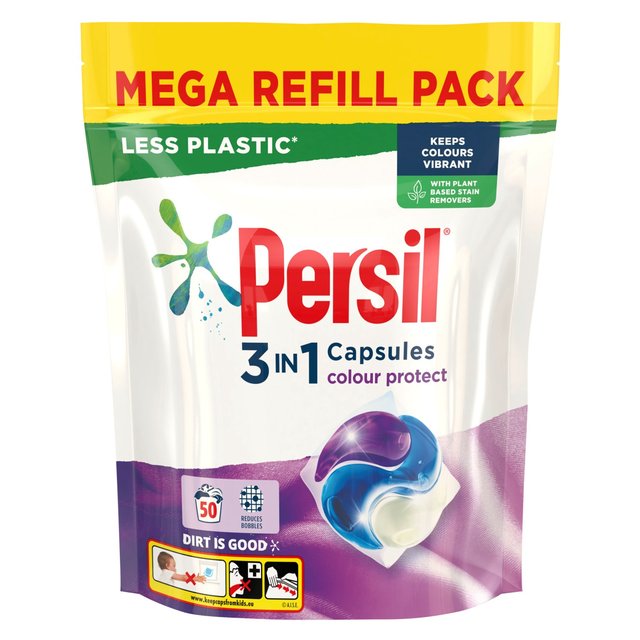 Persil 3 in 1 Laundry Washing Capsules Colour Protect 50 Wash Laundry M&S   