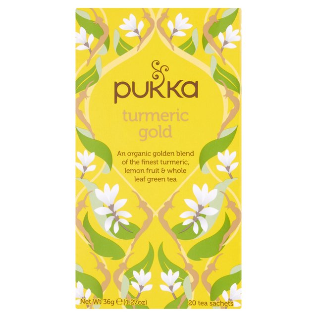 Pukka Turmeric Gold Tea Bags Food Cupboard M&S   