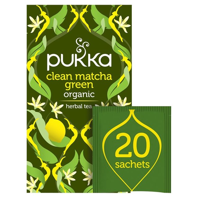 Pukka Clean Matcha Green Tea Bags Food Cupboard M&S Default Title  