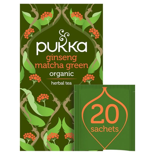 Pukka Ginseng Matcha Green Tea Bags Tea M&S Default Title  