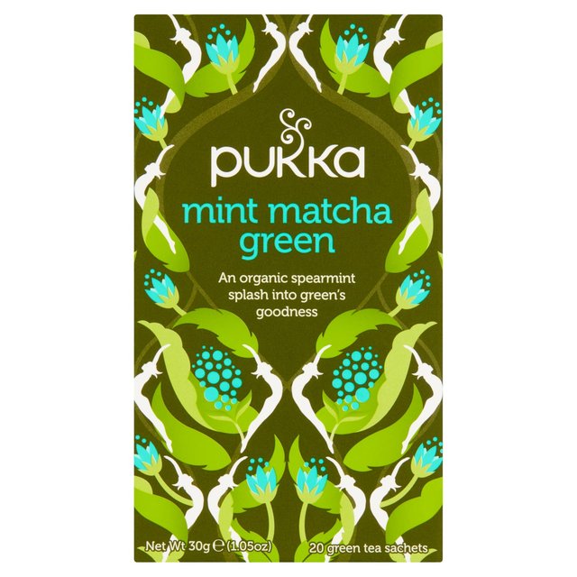 Pukka Mint Matcha Green Tea Bags Food Cupboard M&S   