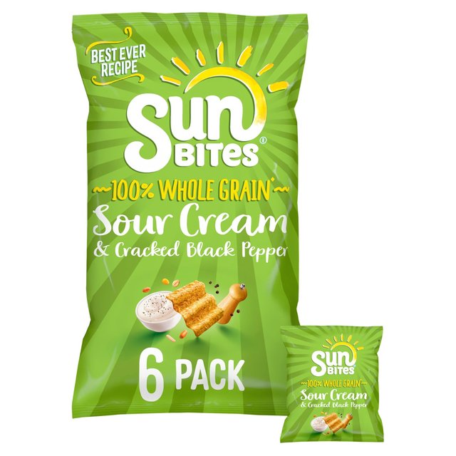 SunBites Sour Cream & Pepper Multigrain Snacks