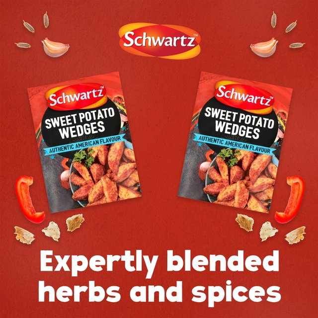 Schwartz Authentic US Sweet Potato Wedges Cooking Ingredients & Oils M&S   