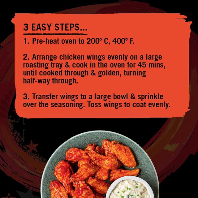 Schwartz Authentic US Buffalo Chicken Wings Cooking Ingredients & Oils M&S   