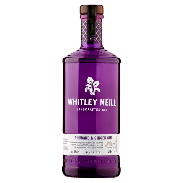 Whitley Neill Rhubarb & Ginger Gin Liqueurs and Spirits M&S Default Title  