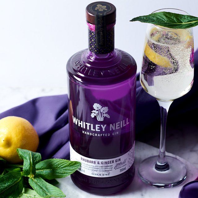 Whitley Neill Rhubarb & Ginger Gin Liqueurs and Spirits M&S   