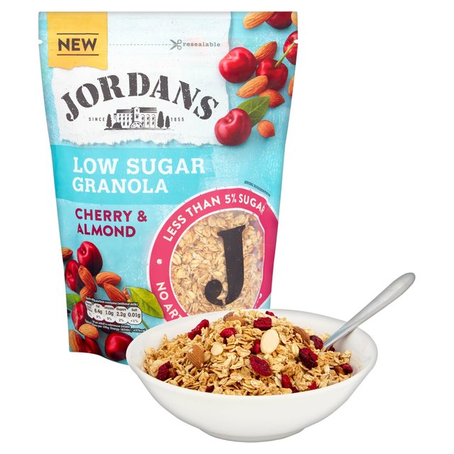 Jordans Low Sugar Cherry & Almond Granola Food Cupboard M&S   