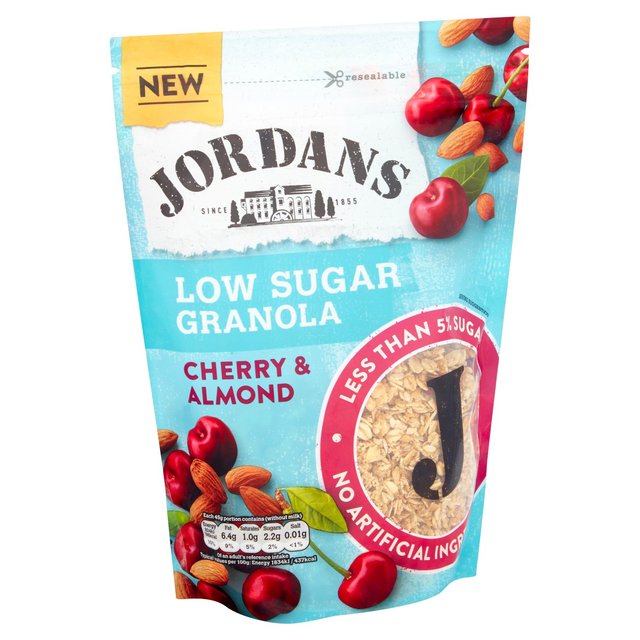 Jordans Low Sugar Cherry & Almond Granola Food Cupboard M&S   