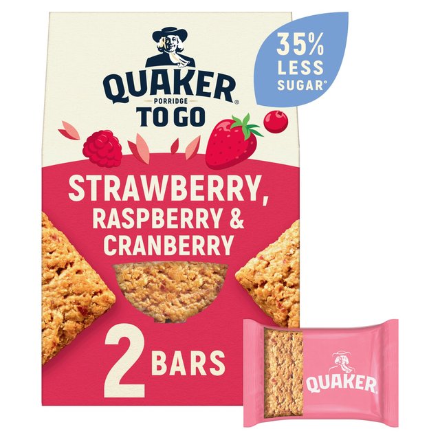 Quaker Porridge To Go Mixed Berries Breakfast Bars 55g x