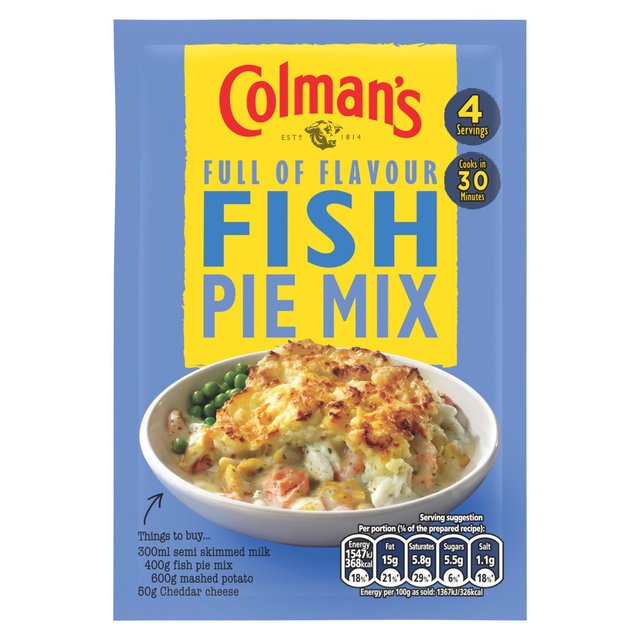 Colman's Fish Pie Recipe Mix Cooking Sauces & Meal Kits M&S   