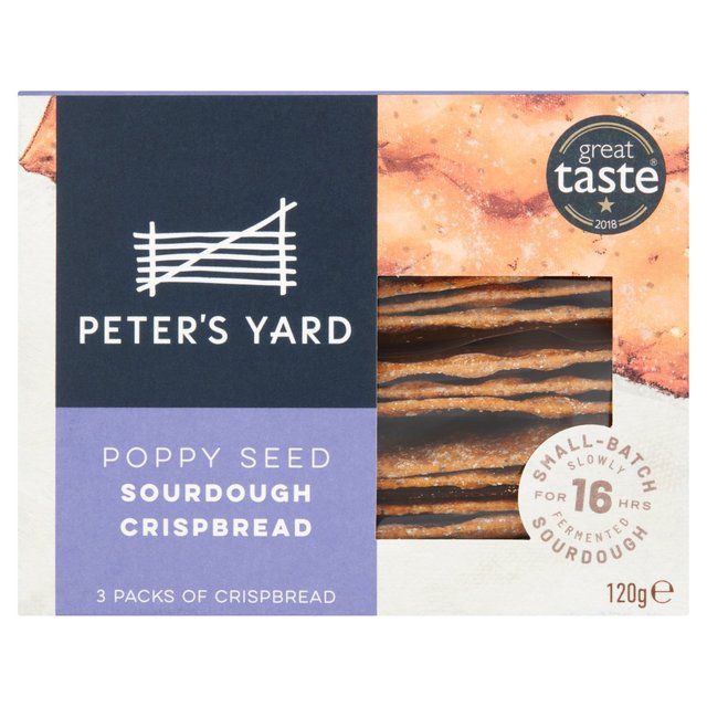 Peter's Yard Poppy Seed Sourdough Crispbread Food Cupboard M&S Default Title  