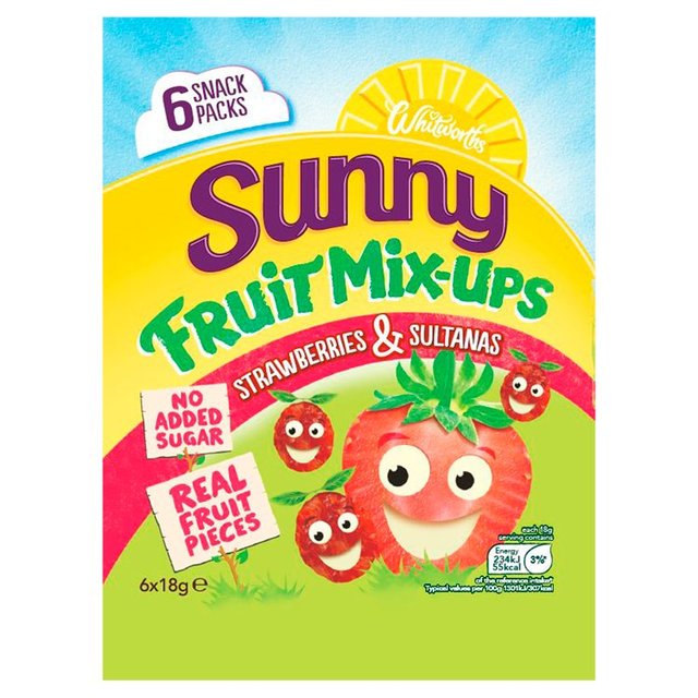 Sunny Strawberry & Sultana Kids Snack Pack Crisps, Nuts & Snacking Fruit M&S   