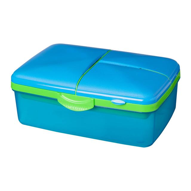 Sistema Lunch Slimline Quaddie - 1.5 L, Blue/Green