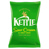 Kettle Chips Sour Cream & Sweet Onion Sharing Crisps Food Cupboard M&S   