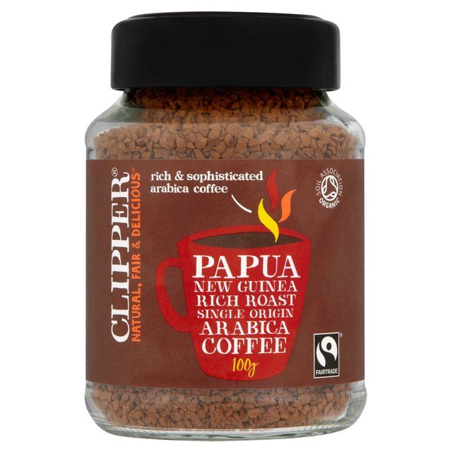 Clipper Fairtrade Organic Instant Papua New Guinea Coffee